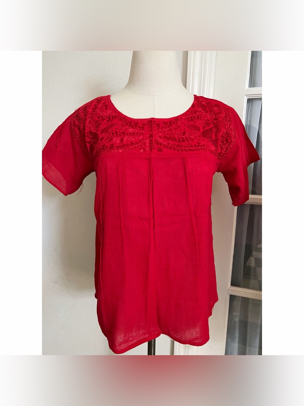MEXICAN Hand Embroidered Top XS/S